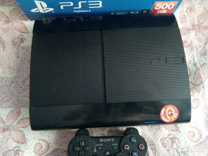 Ps3 super slim 500gb прошита + 40 игр