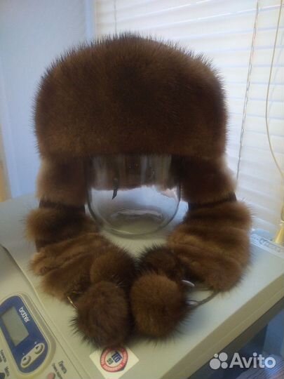 Шапка ушанка женская натуральный мех