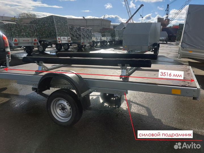 Прицеп 3.5х1.5 без бортов
