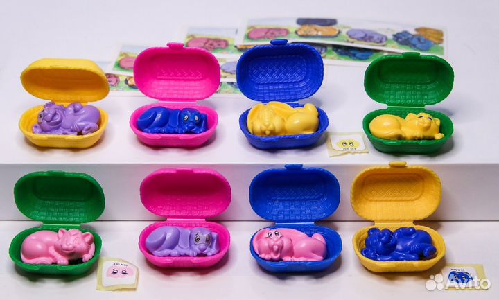 Животные в корзинках 1994 - 1995 г Киндер