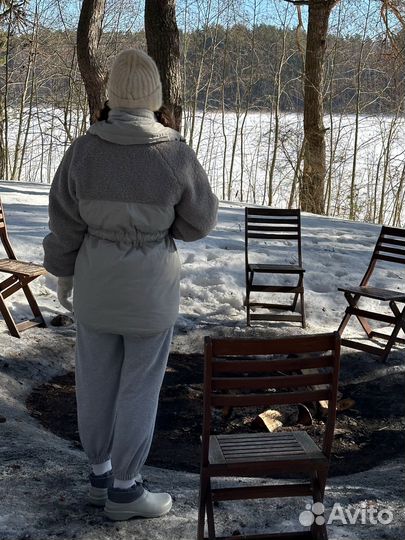 Куртка H&M серая S