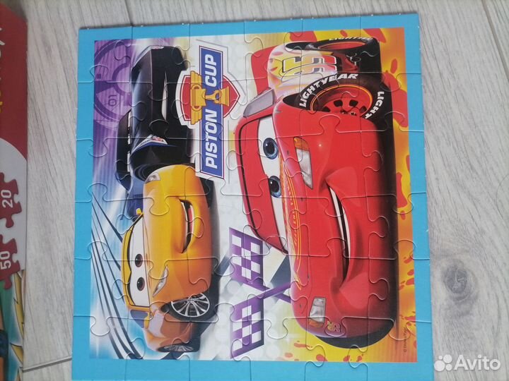 Пазл Trefl 3 в 1 Тачки