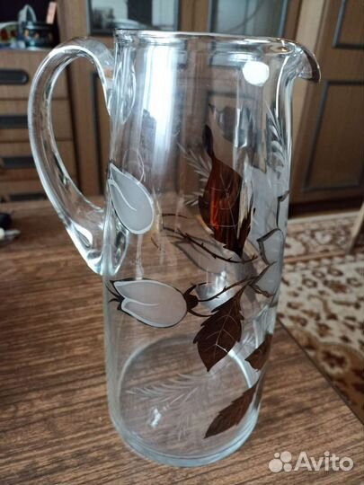 Кувшин богемское стекло