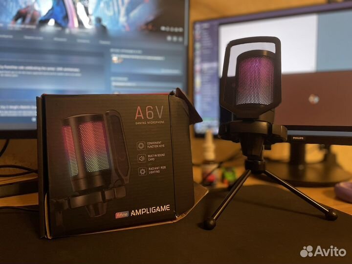 Игровой микрофон Fifine AmpliGame A6V