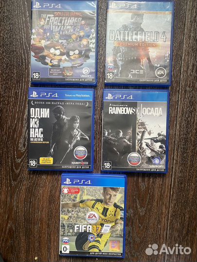 Диски на приставку ps4