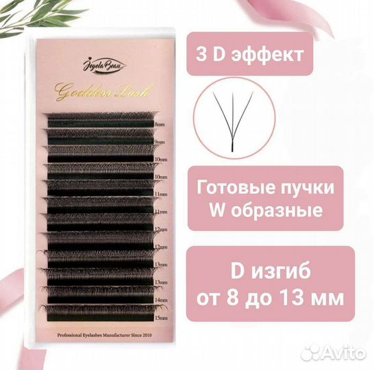 Ресницы для наращивания пучки