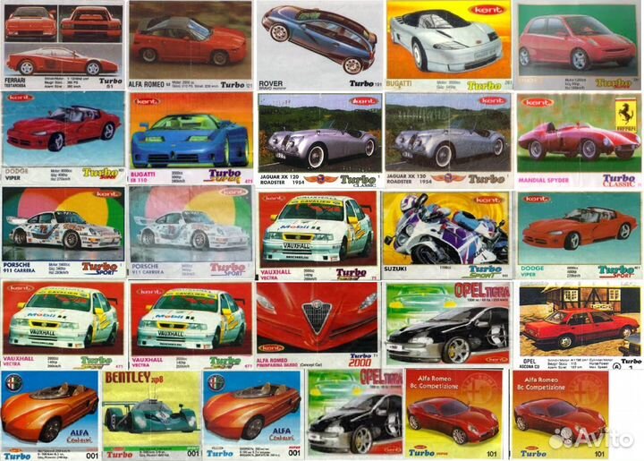 Вкладыши Turbo kent, black, super, sport, classic