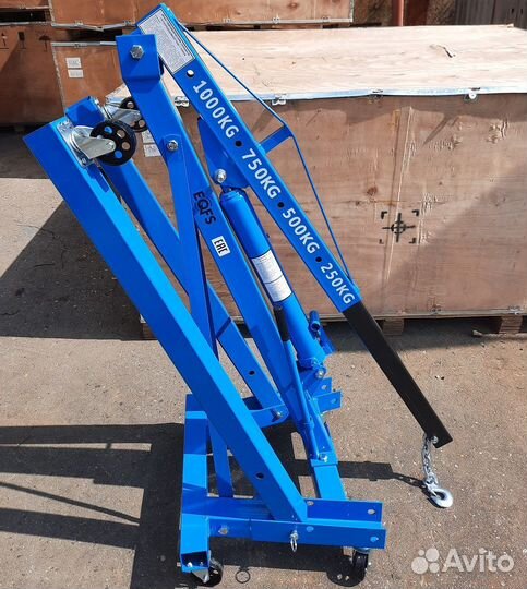 Кран гидравлический 1т, складной