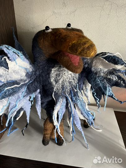 Игрушка на руку валяная