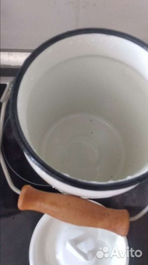 Бидончик 3 л с деревянной ручкой (Н.Ельцовка)