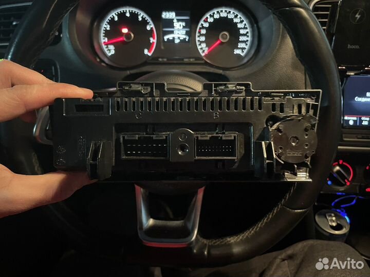 Блок управления климатом vw polo mk5