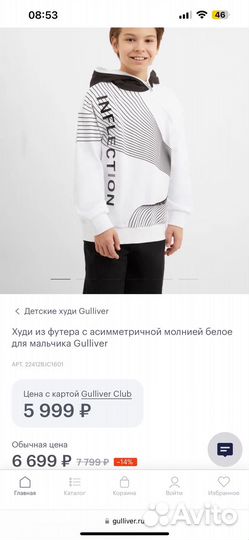 Толстовка gulliver