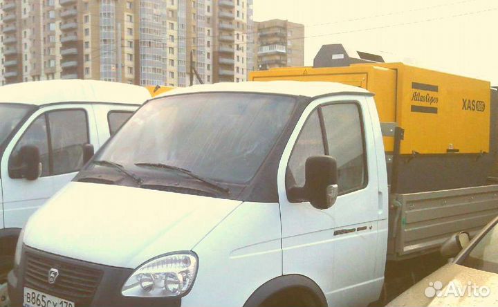 Аренда компрессора с отбойными молотками.Бетонолом