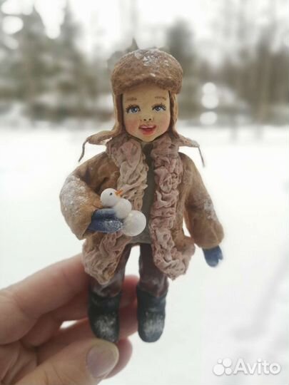 Ватные елочные игрушки новые
