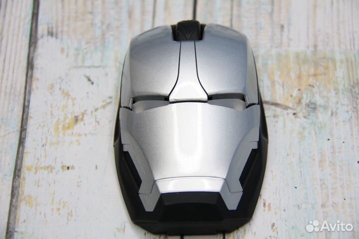 Мышь беспроводная железный человек 2.4 ггц (серебр