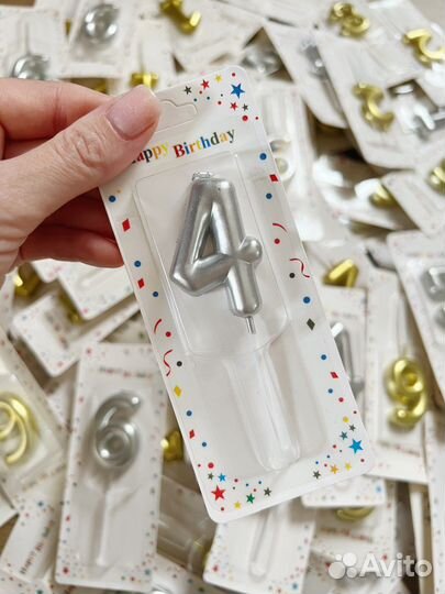 Свечи цифры для торта