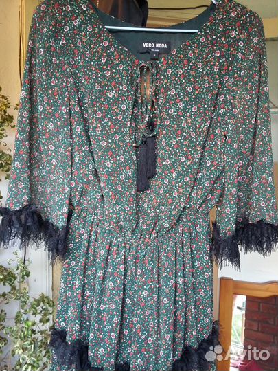 Длинное платье новое, кофточка Италия шерсть