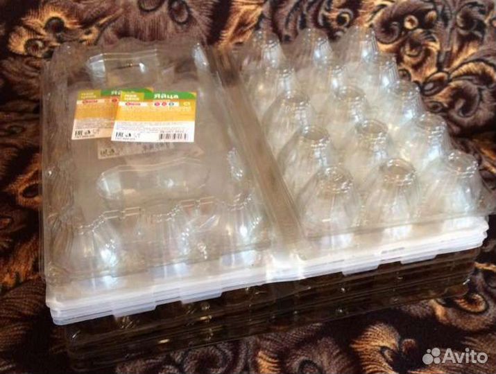 Б/у контейнеры/коробки для яиц на 10/15 штук