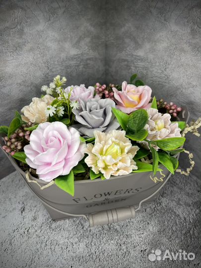 Букет цветов из мыла