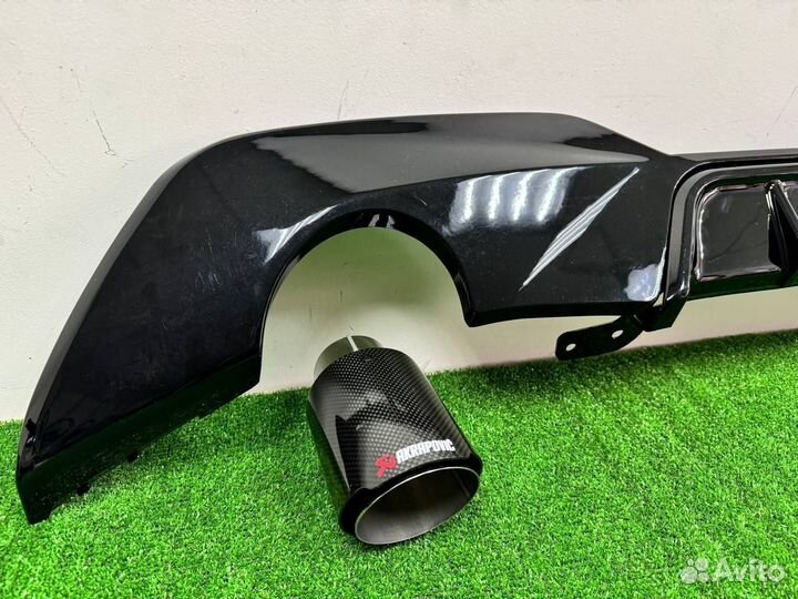Диффузор 1x1 + насадки Акрапович BMW G20 G21