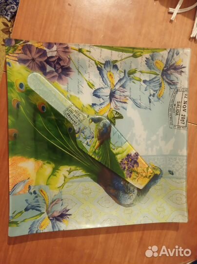 Блюдо большое из стекла