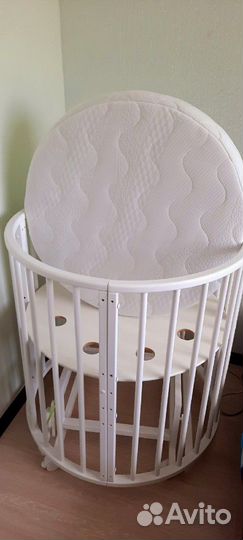 Матрас в круглую кроватку