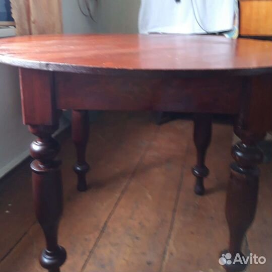 Стол обеденный круглый бу