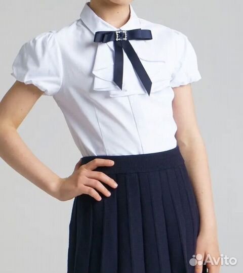 Блузка для девочки школьная