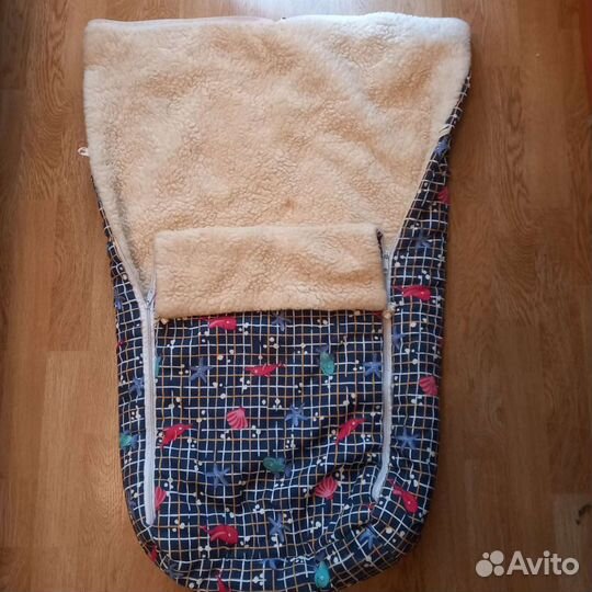 Зимний конверт в коляску, санки