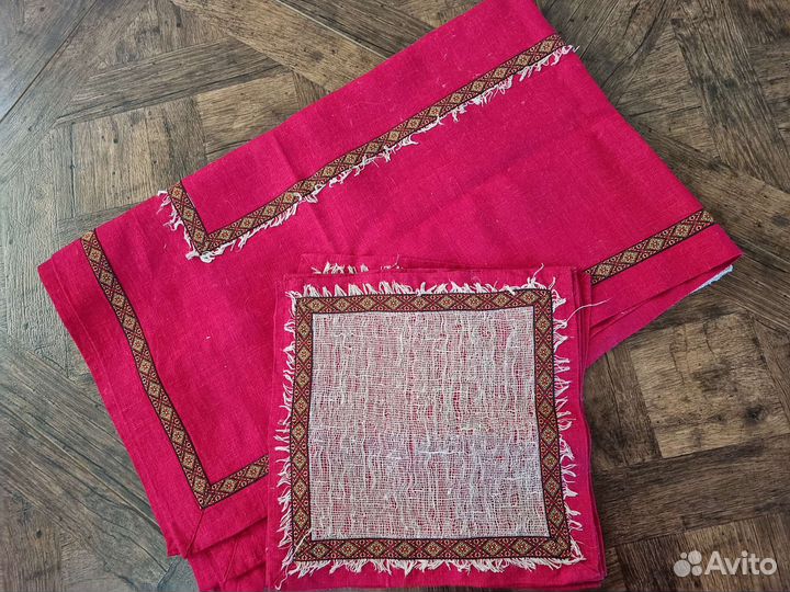 Скатерть и салфетки лен