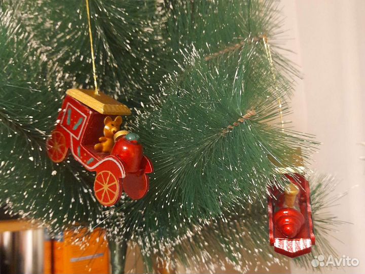 Игрушки (машин/паровозик) елоч дерев Достав Лен.р