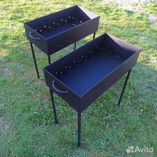 Мангалы 3 и 4 мм (600*300*150мм)