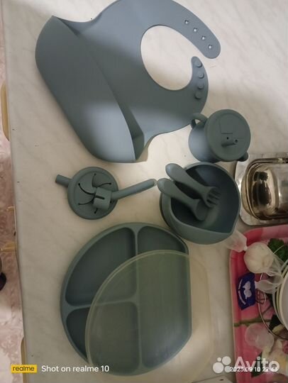 Набор для кормления силиконовый детский