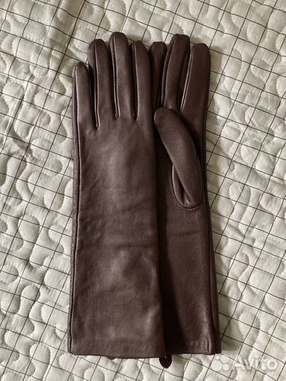 Перчатки кожаные Zara