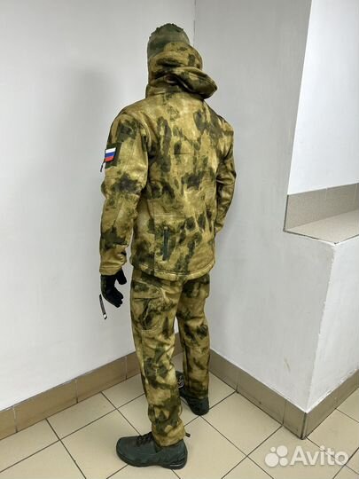 Костюмы тактический SoftShell Мох камуфляж