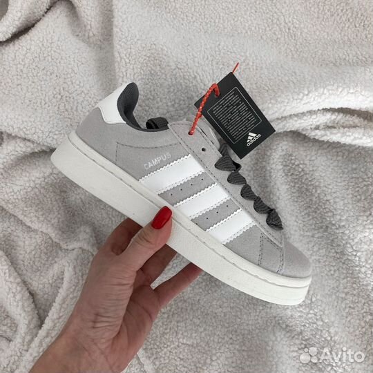 Кеды Adidas Campus 00s серые женские