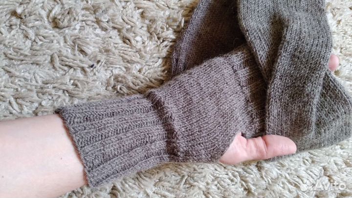 Комплект повязка и митенки