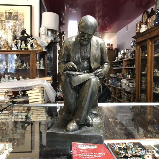 Скульптура Ленин. Силумин