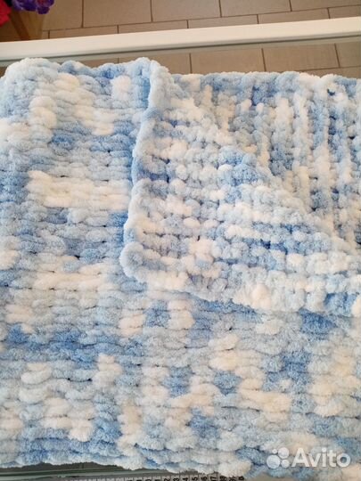 Плед детский вязаный ручная работа