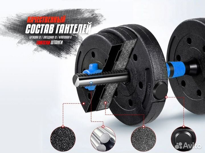 Гантели 2x10 D1