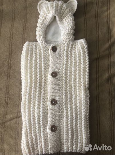 Конверт на выписку вязаный