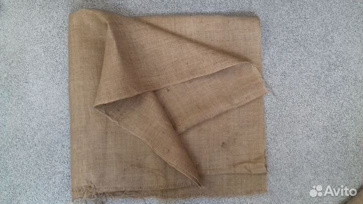 Ткань лен холст, Полотно Мешковина для рукоделия