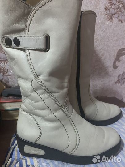 Сапоги зимние rieker 37 кожа