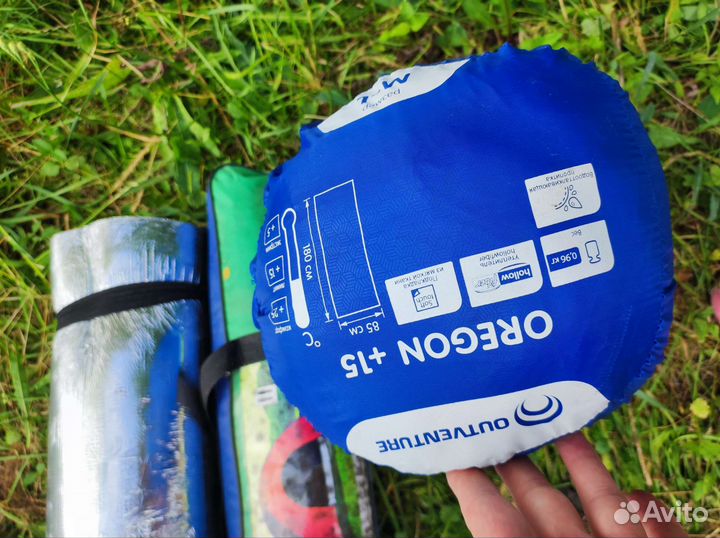 Палатка, спальник и коврик