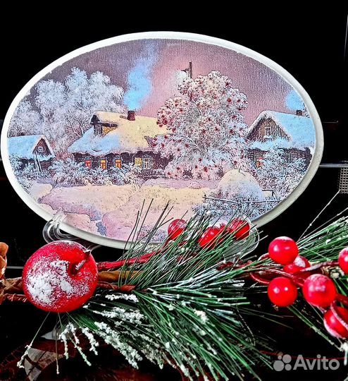 Интерьерная картина в технике декупаж