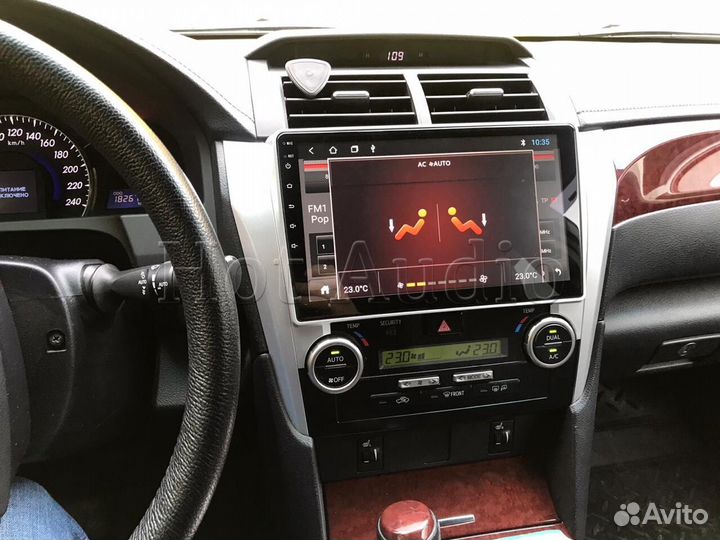 Магнитола для Toyota Camry v50 с установкой