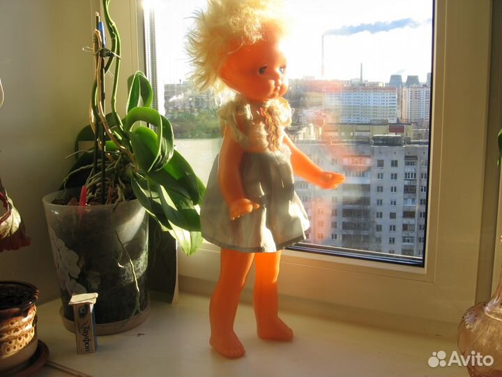 Кукла советская,большая высота 50 см, пластмасса
