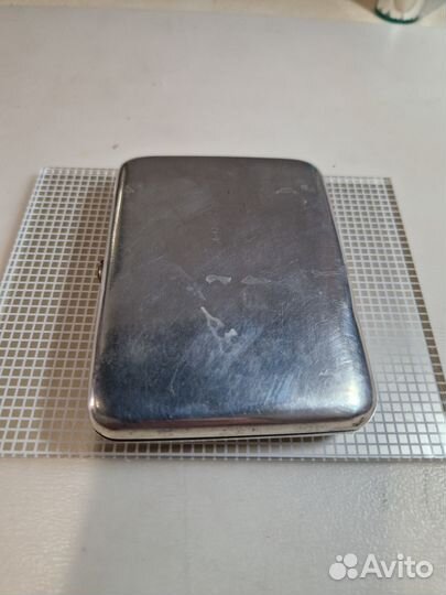 Портсигар серебряный