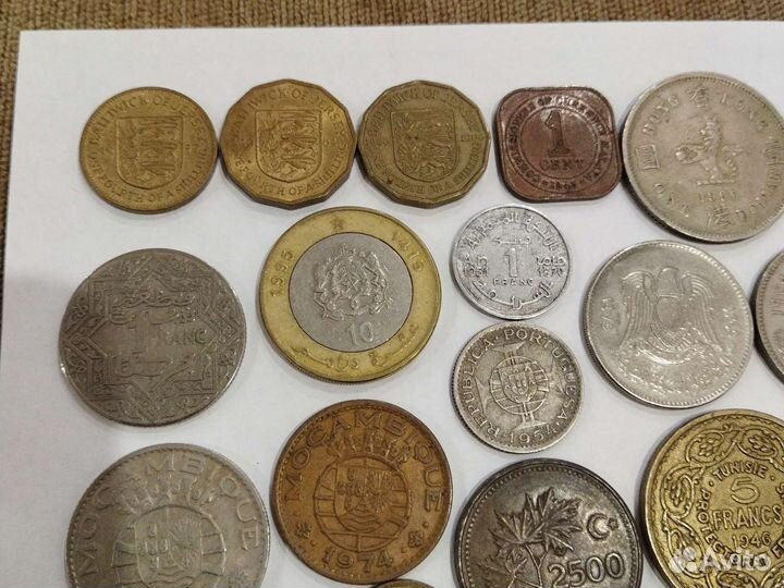 Монеты Африки. Морокко, Тунис, Египет, Ливия, Эфио