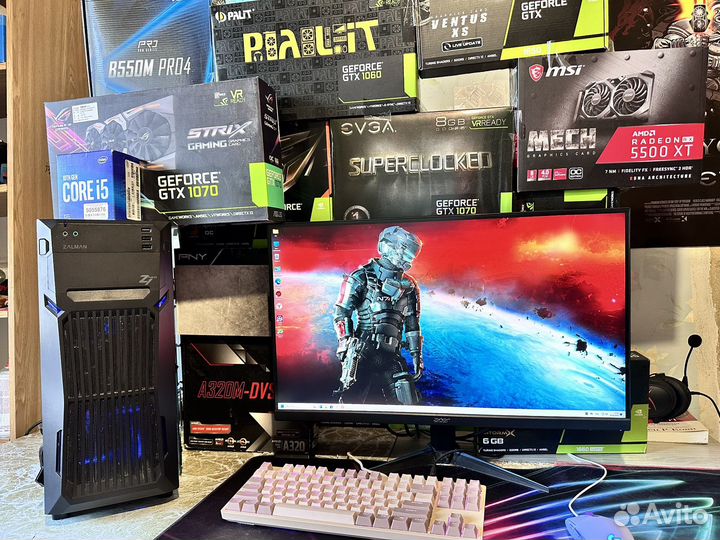 Игровой пк Core i5-9600KF+GTX 1070 8GB